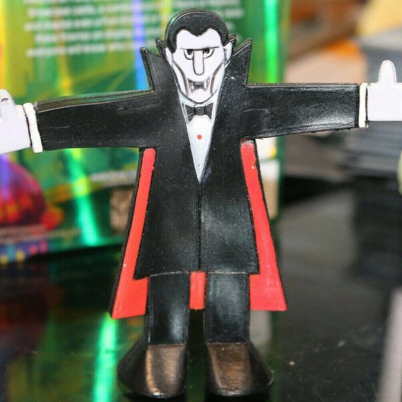 1988 lot OF 3 frightful bendables dakin Monsters Frankenstein Mummy Dracula toys - Picture 3 of 4